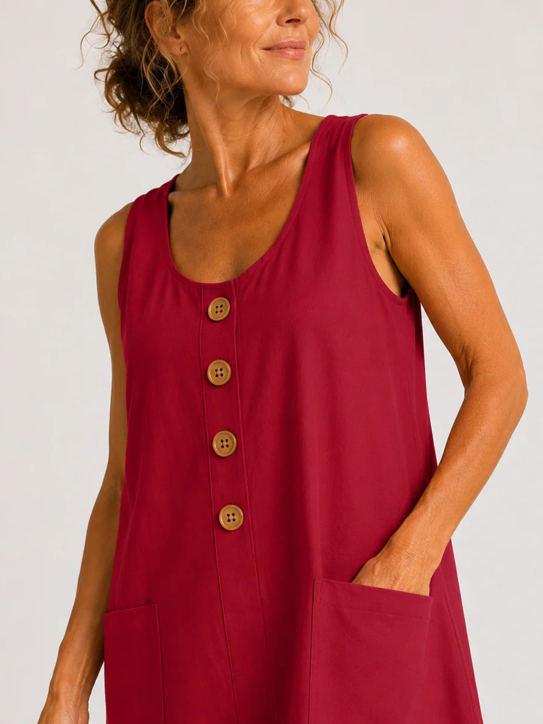 Maya | Cotton Linen Summer Dress