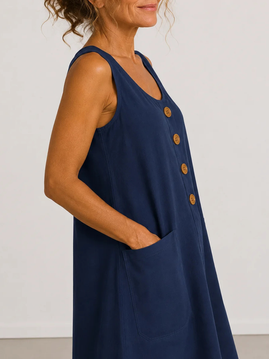 Maya | Cotton Linen Summer Dress