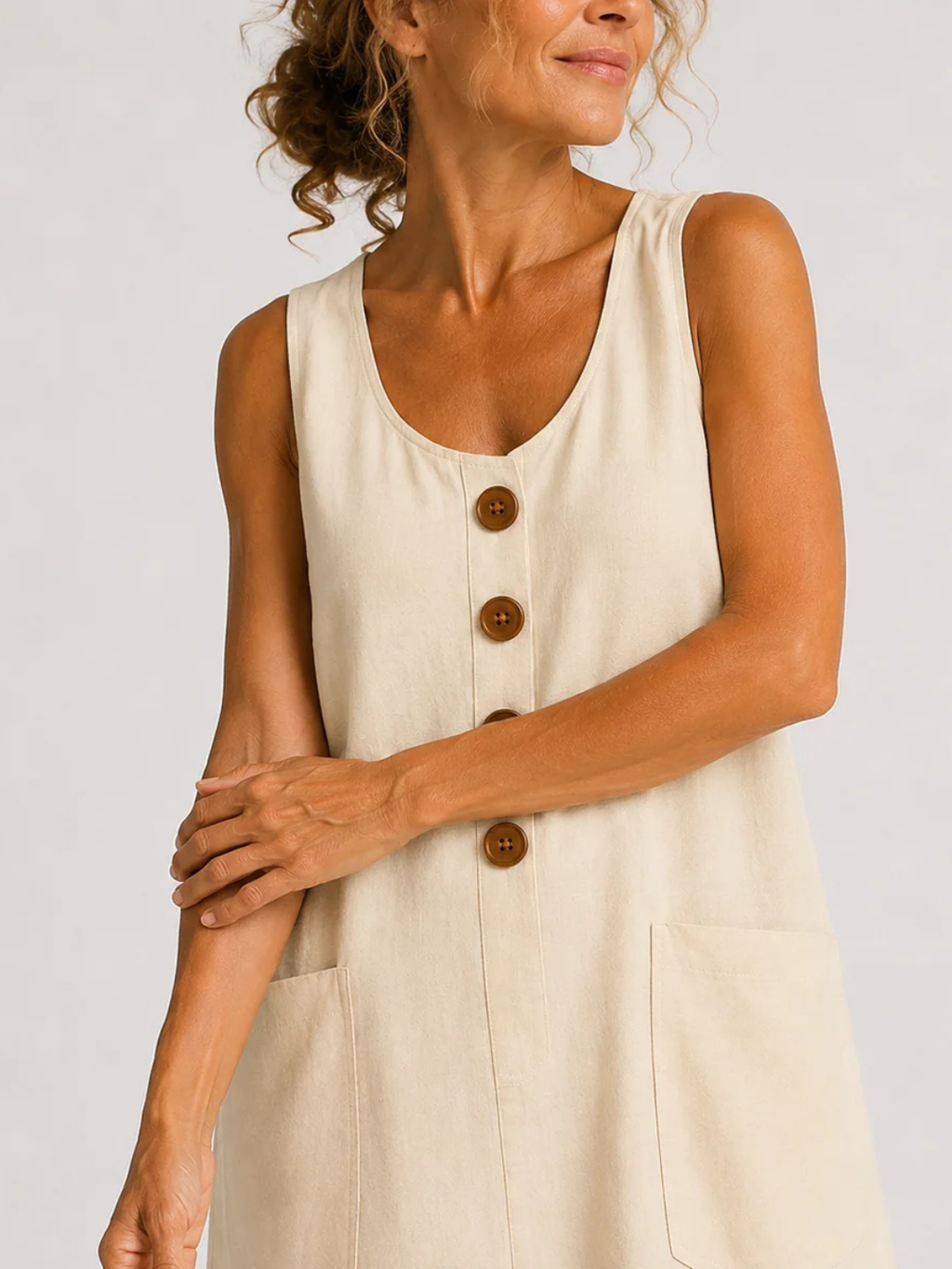 Maya | Cotton Linen Summer Dress