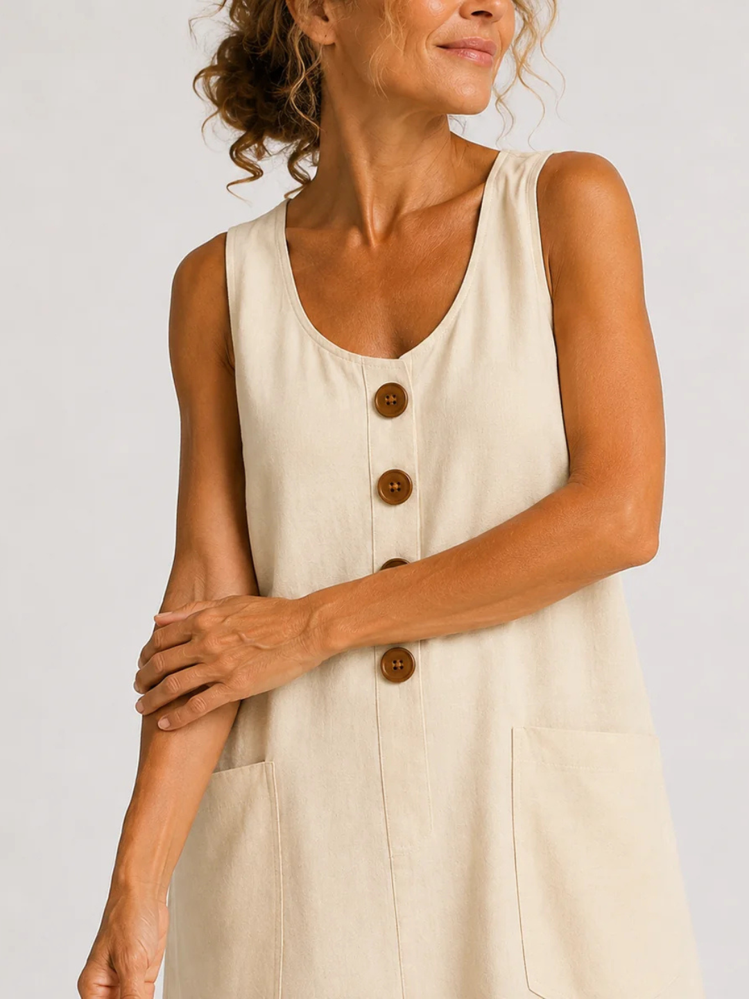 Maya | Cotton Linen Summer Dress