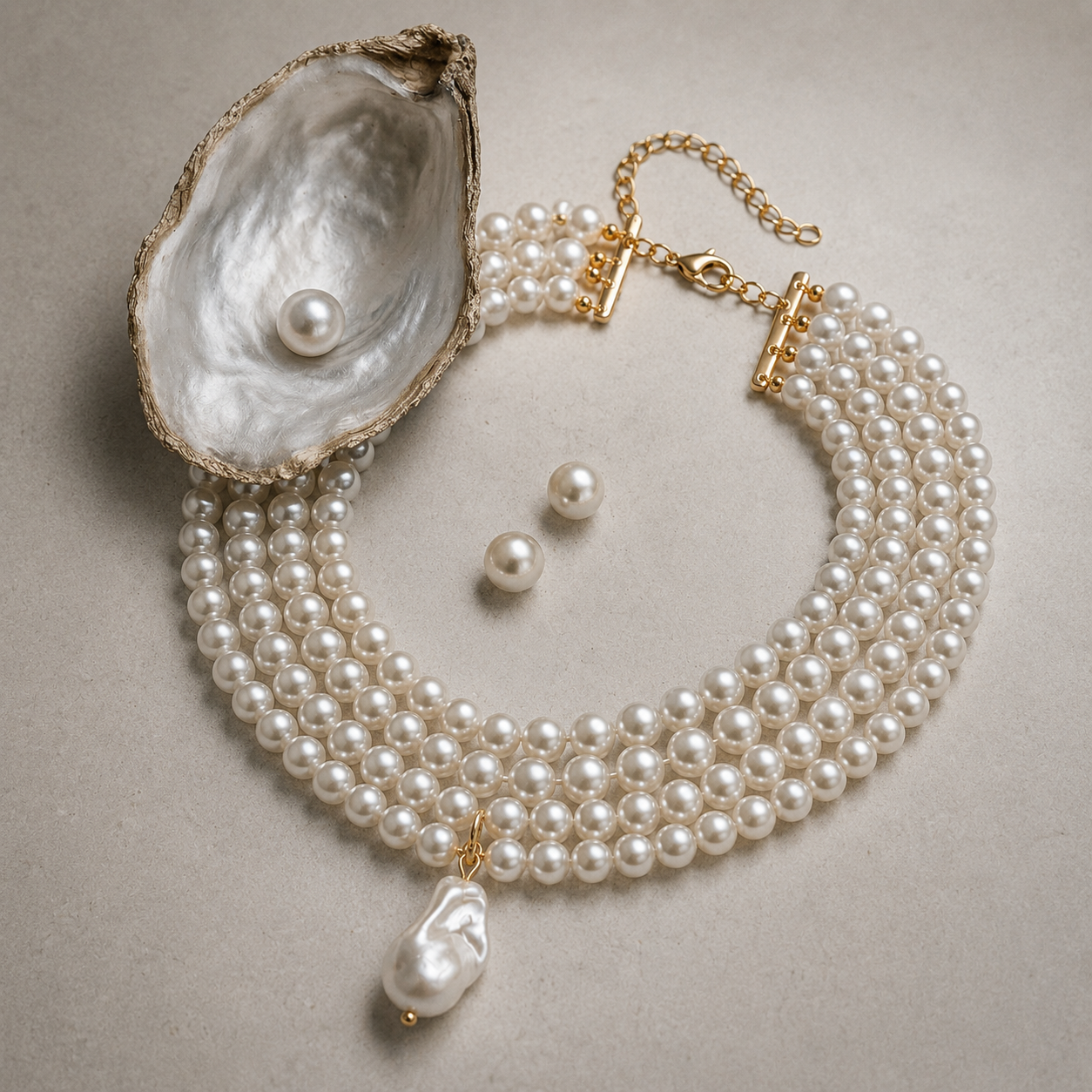 Isla Baroque Pearl Choker Set
