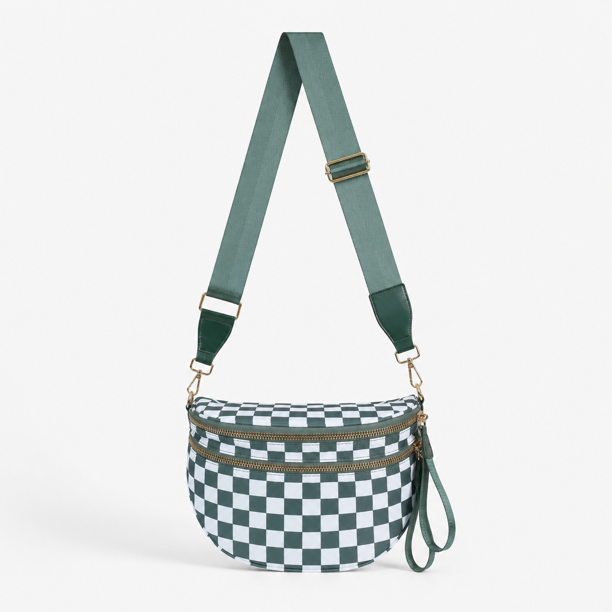Checkered Crossbody Sling Bag