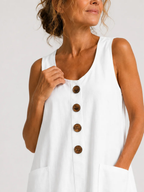 Maya | Cotton Linen Summer Dress