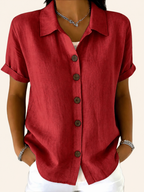 Elodie | Relaxed Short Sleeve Shirt