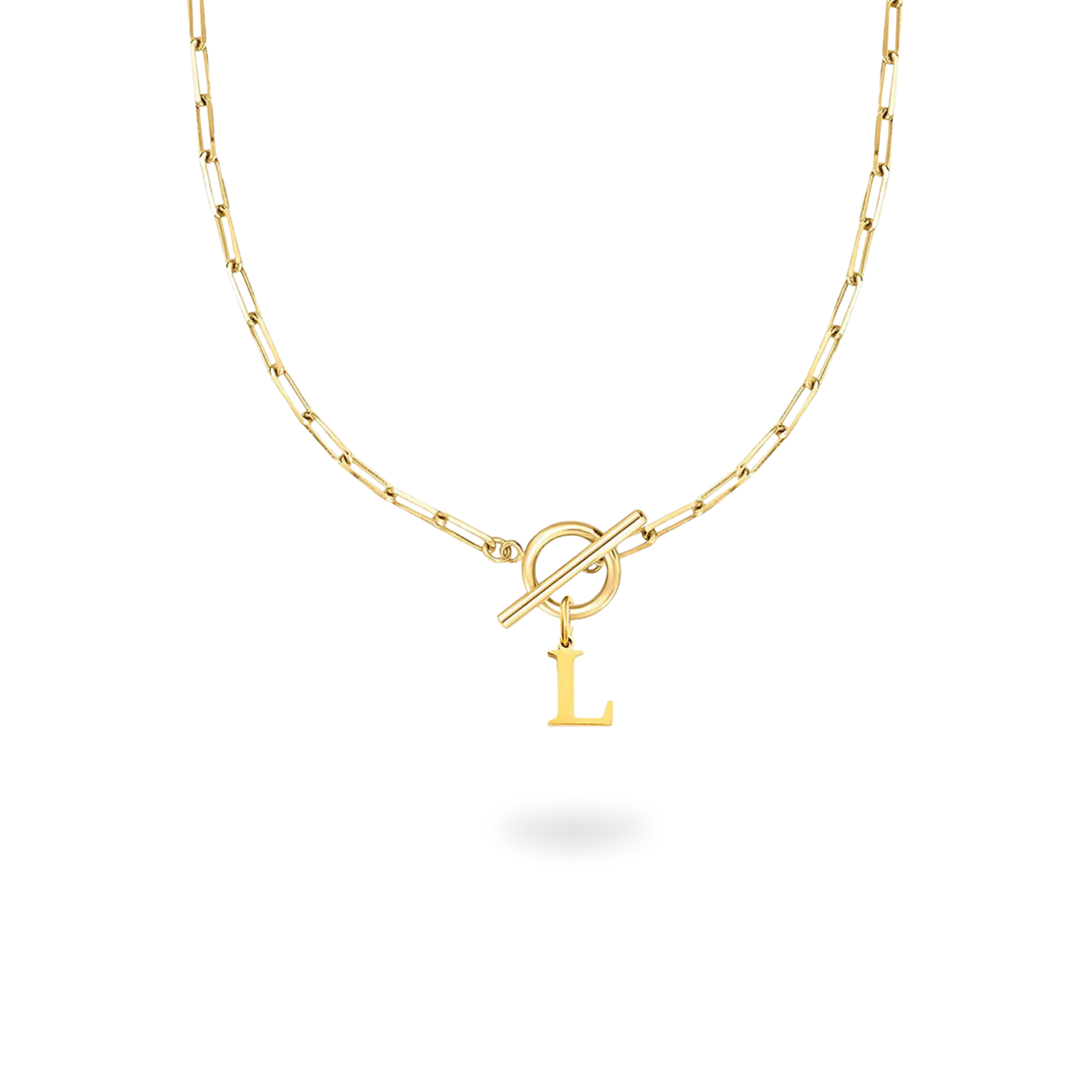 Lock Initial Necklace