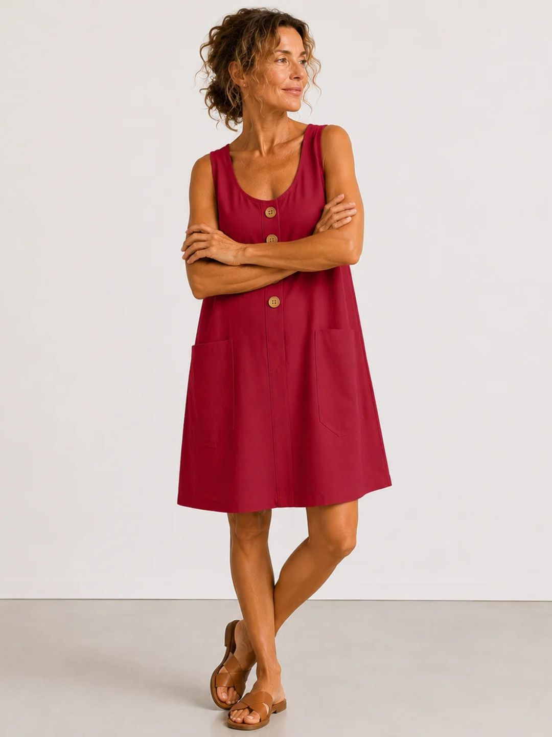 Maya | Cotton Linen Summer Dress