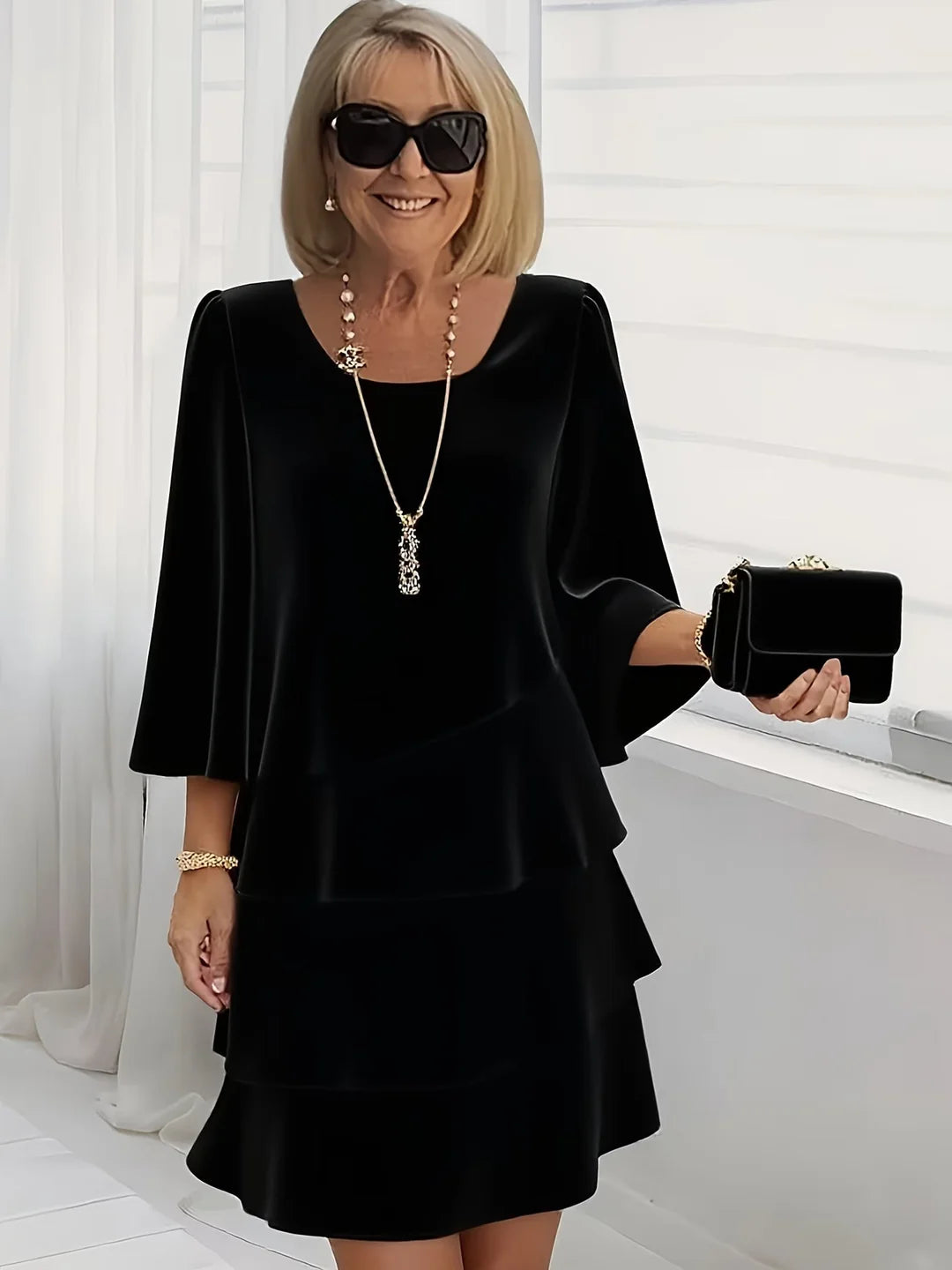 Amelia | Elegant Ruffle Dress