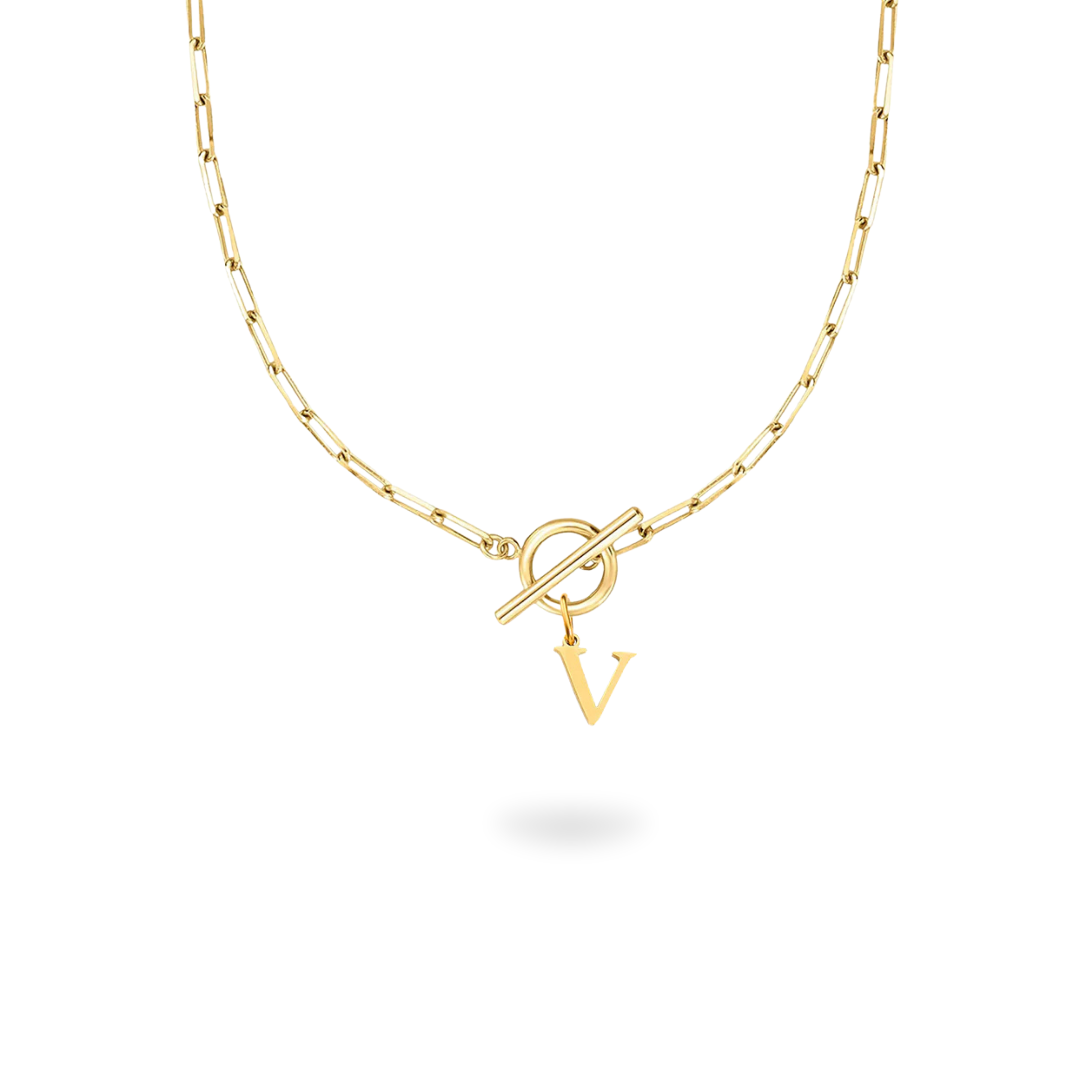 Lock Initial Necklace