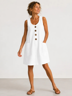 Maya | Cotton Linen Summer Dress