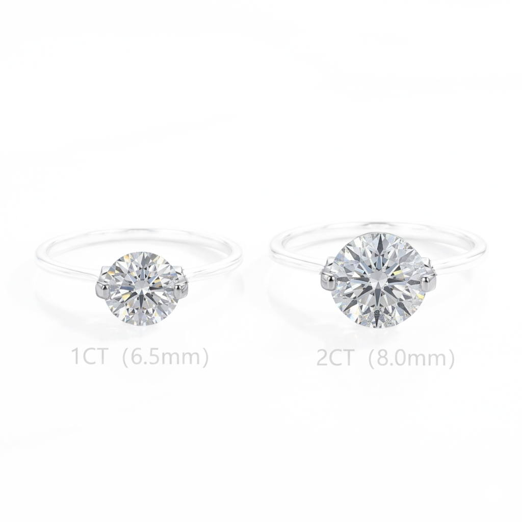 Floating Moissanite Ring
