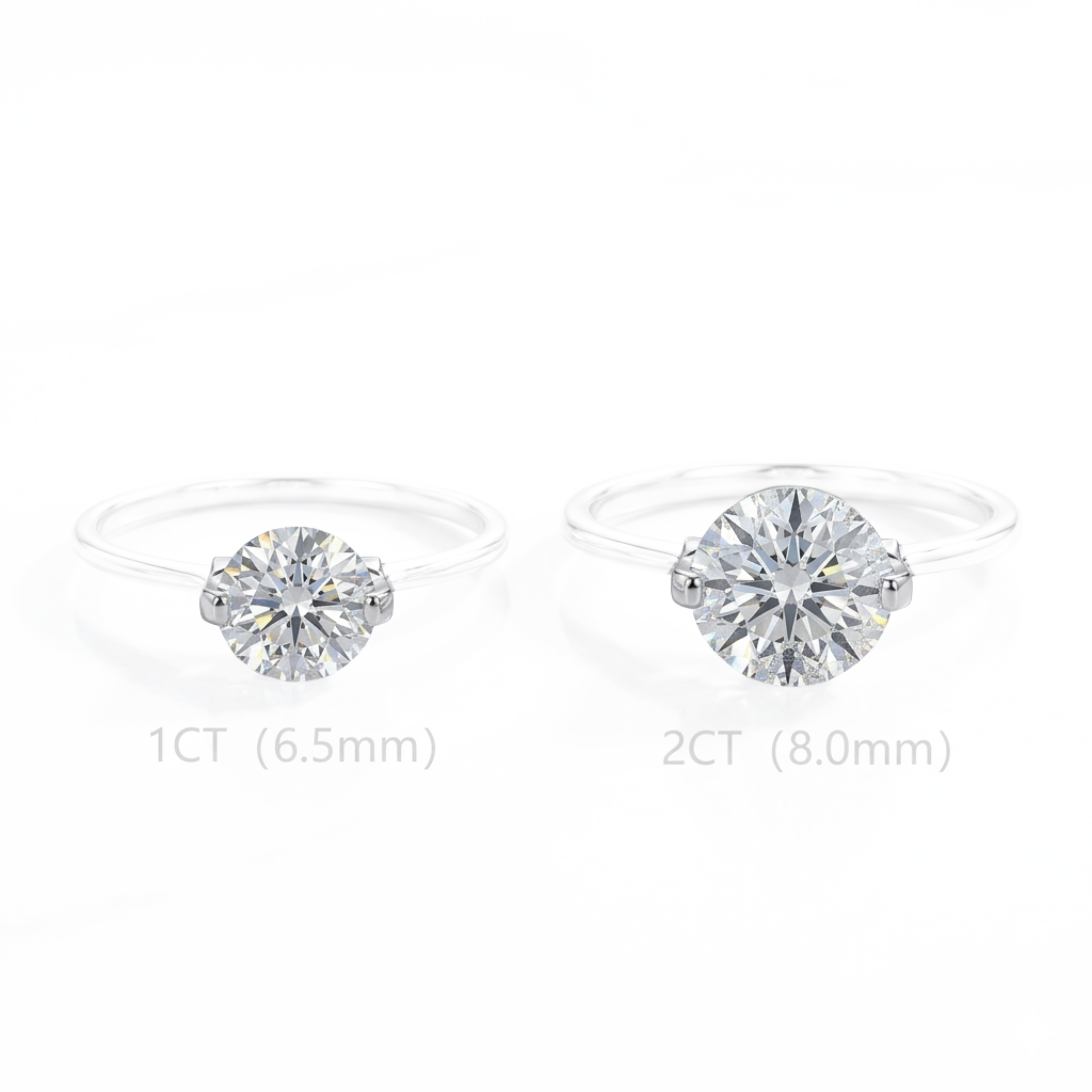 Floating Moissanite Ring