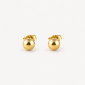 Plain Ball Stud Earrings