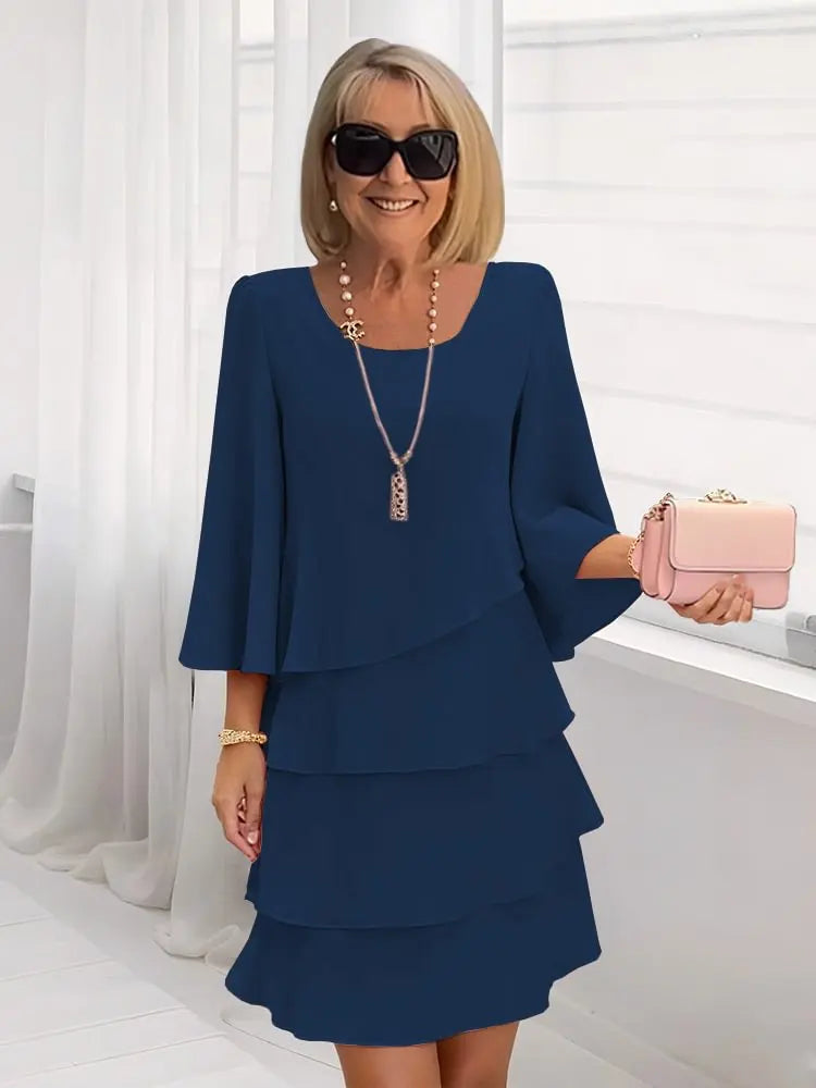 Amelia | Elegant Ruffle Dress