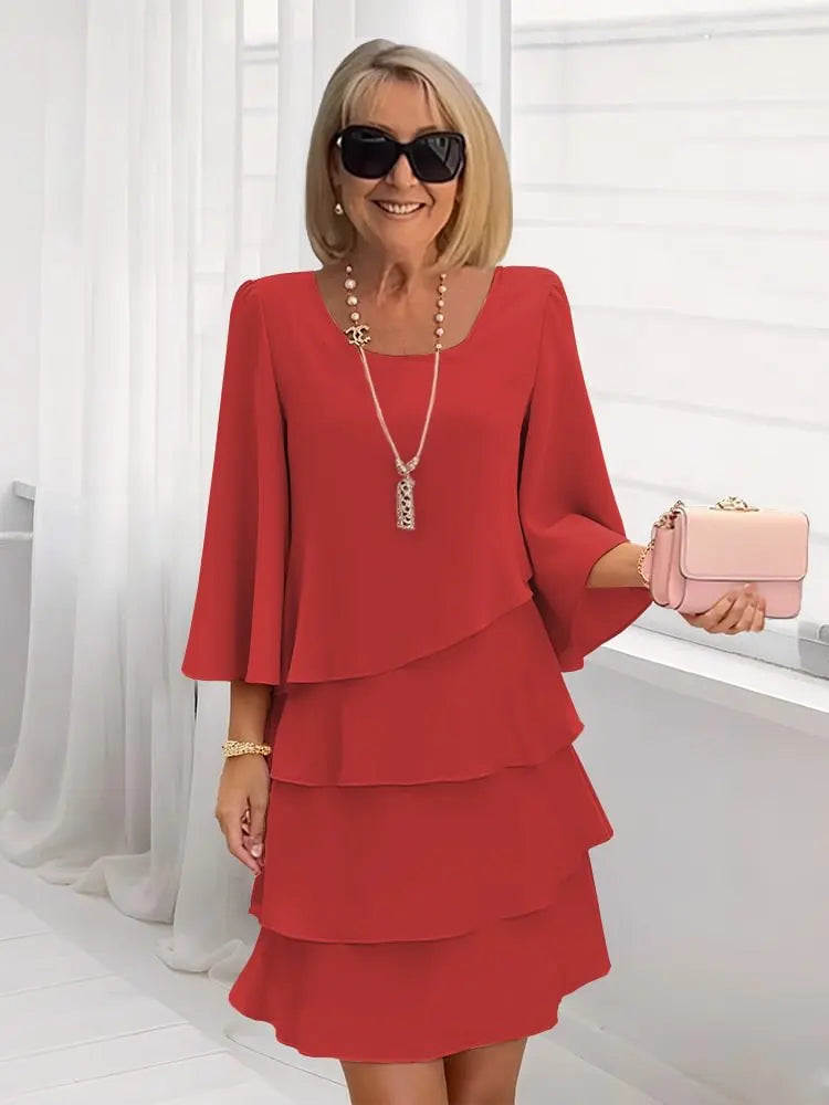 Amelia | Elegant Ruffle Dress