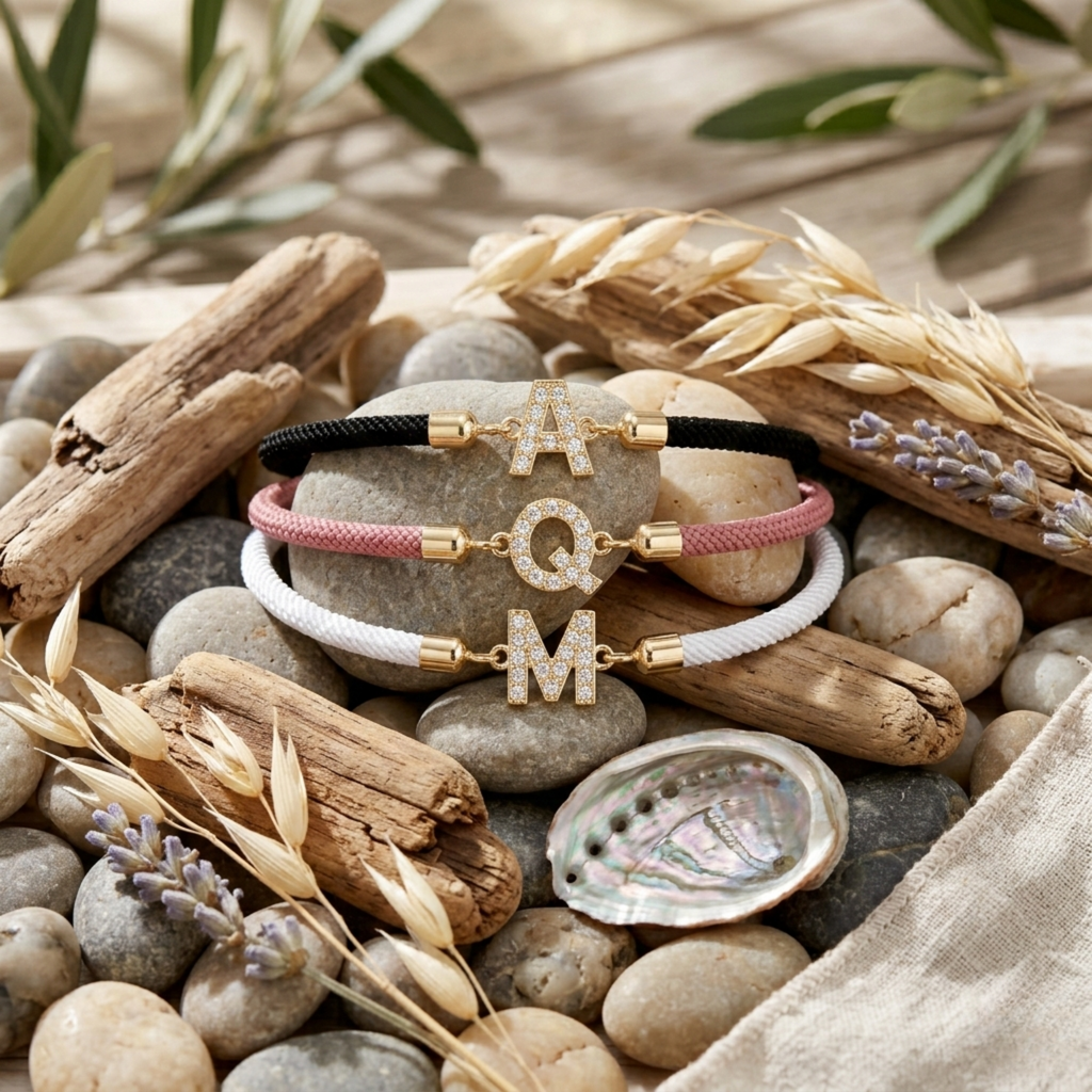 Initial Cord Bracelet