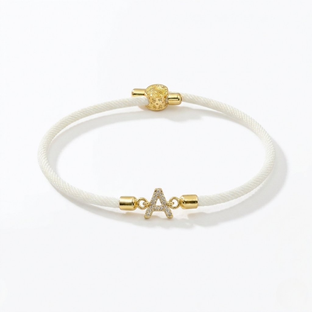 Initial Cord Bracelet