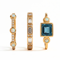 Oceania Crystal Ring Set