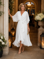 Elegant V-Neck Dress