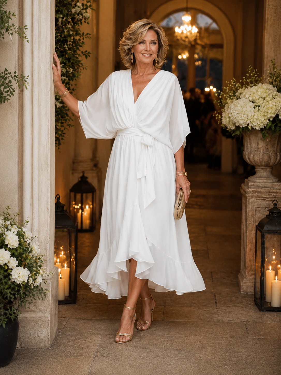 Elegant V-Neck Dress