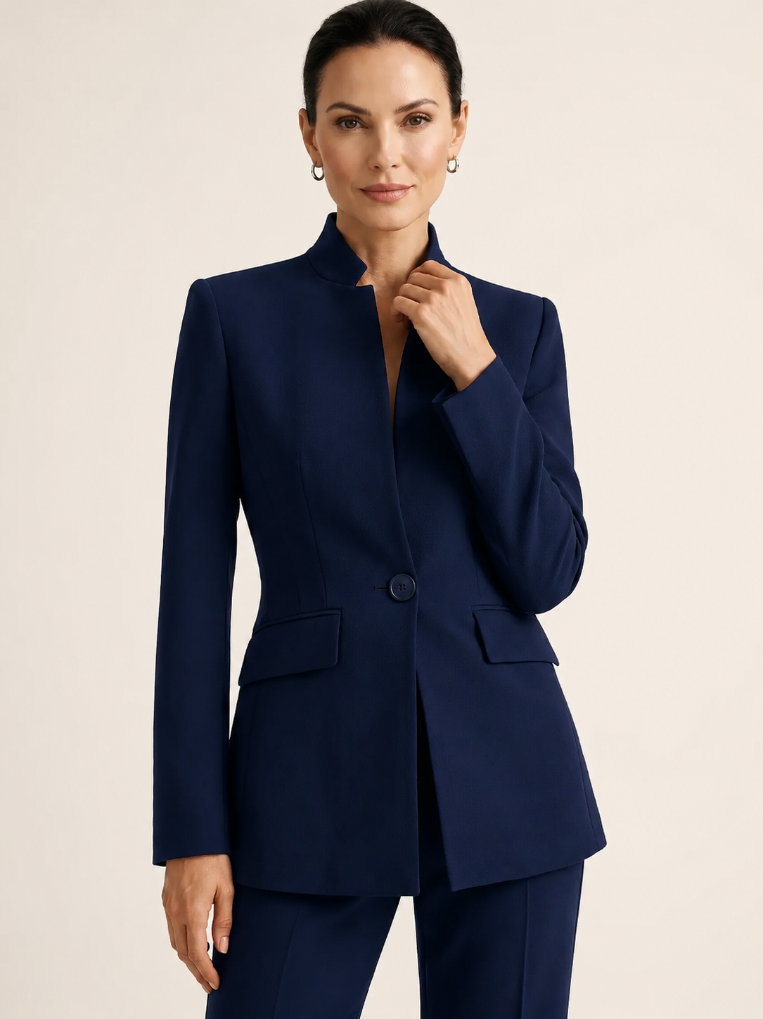 Elegant Tailored Suit – Black