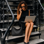 Harper Slouch Tote Black Bag