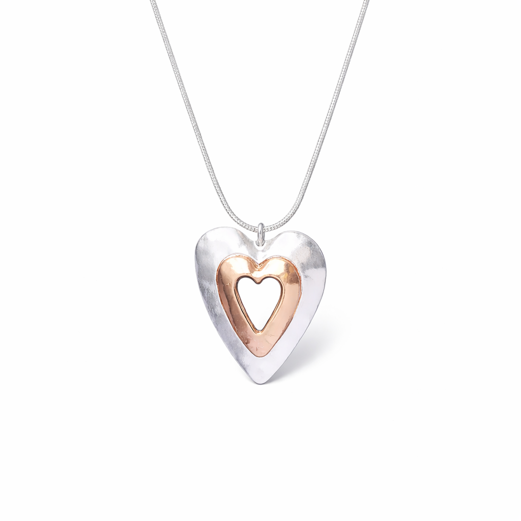 Vintage Heart Pendant Necklace