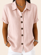 Elodie | Relaxed Short Sleeve Shirt