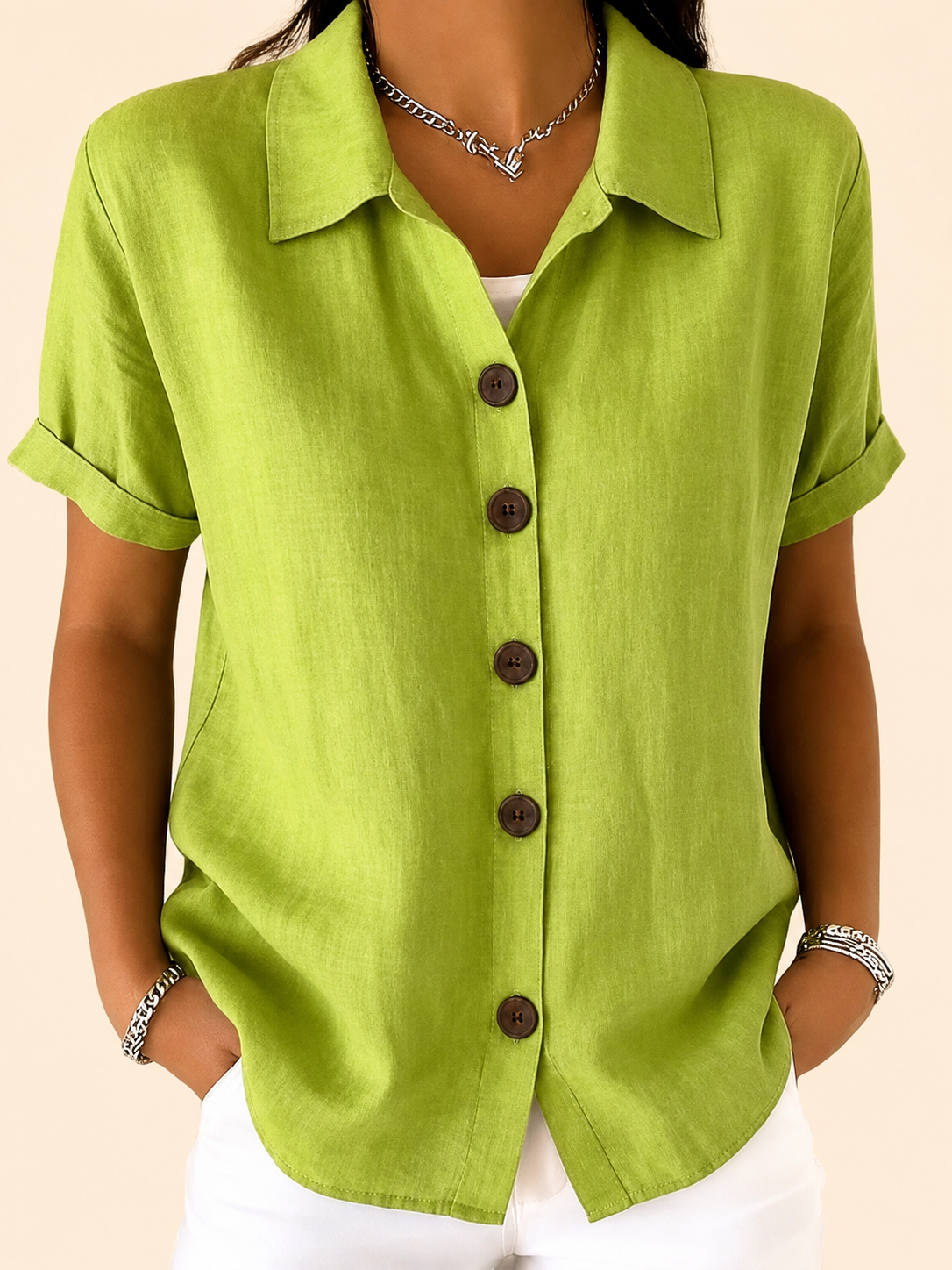 Elodie | Relaxed Short Sleeve Shirt