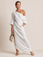 One-Shoulder Maxi Dress