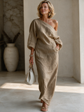 One-Shoulder Maxi Dress
