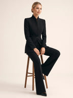 Elegant Tailored Suit – Black