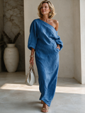 One-Shoulder Maxi Dress