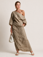 One-Shoulder Maxi Dress