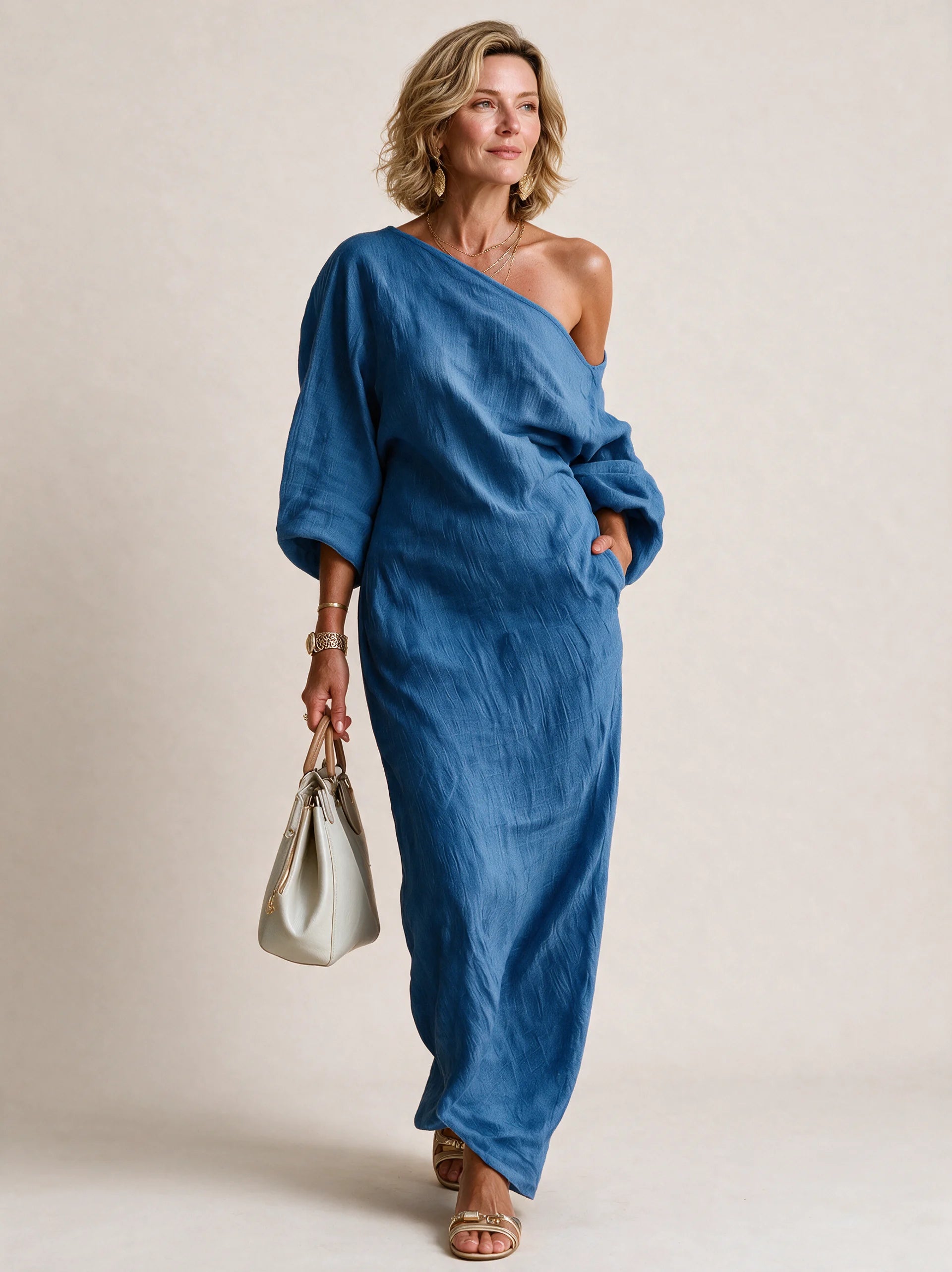 One-Shoulder Maxi Dress