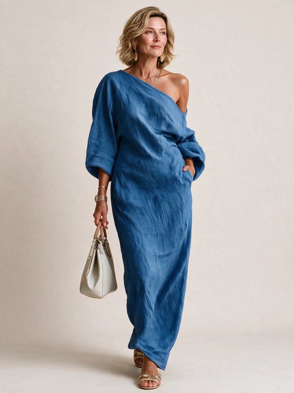 One-Shoulder Maxi Dress