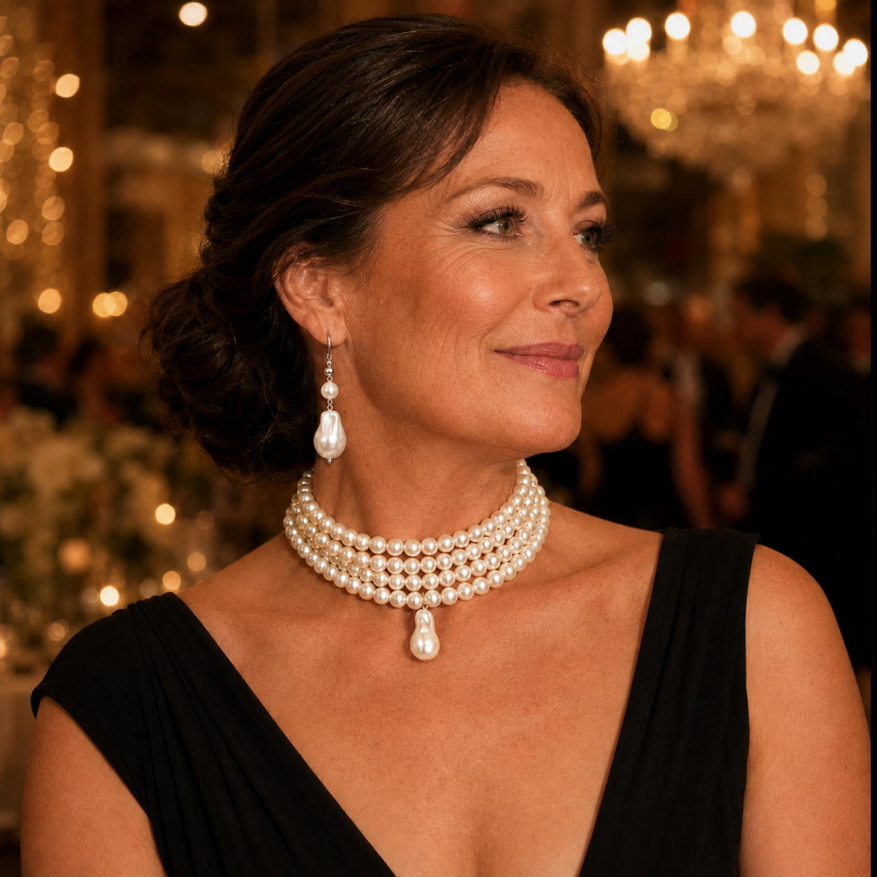 Isla Baroque Pearl Choker Set