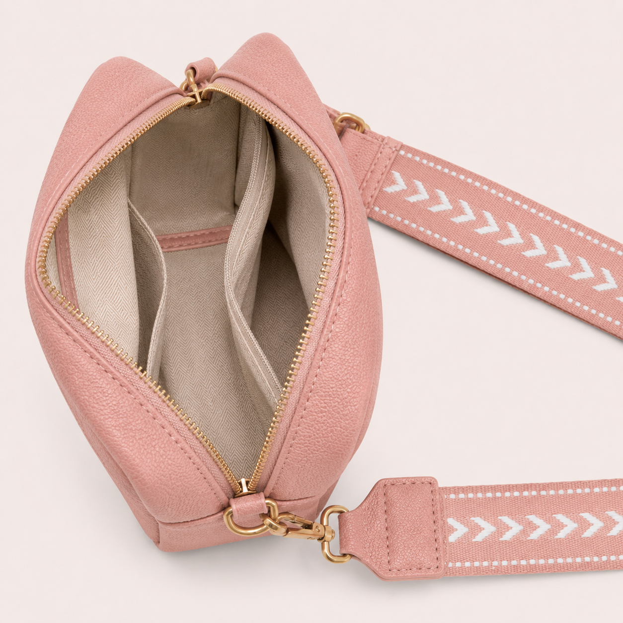 Willow Crossbody Bag – Blush Pink