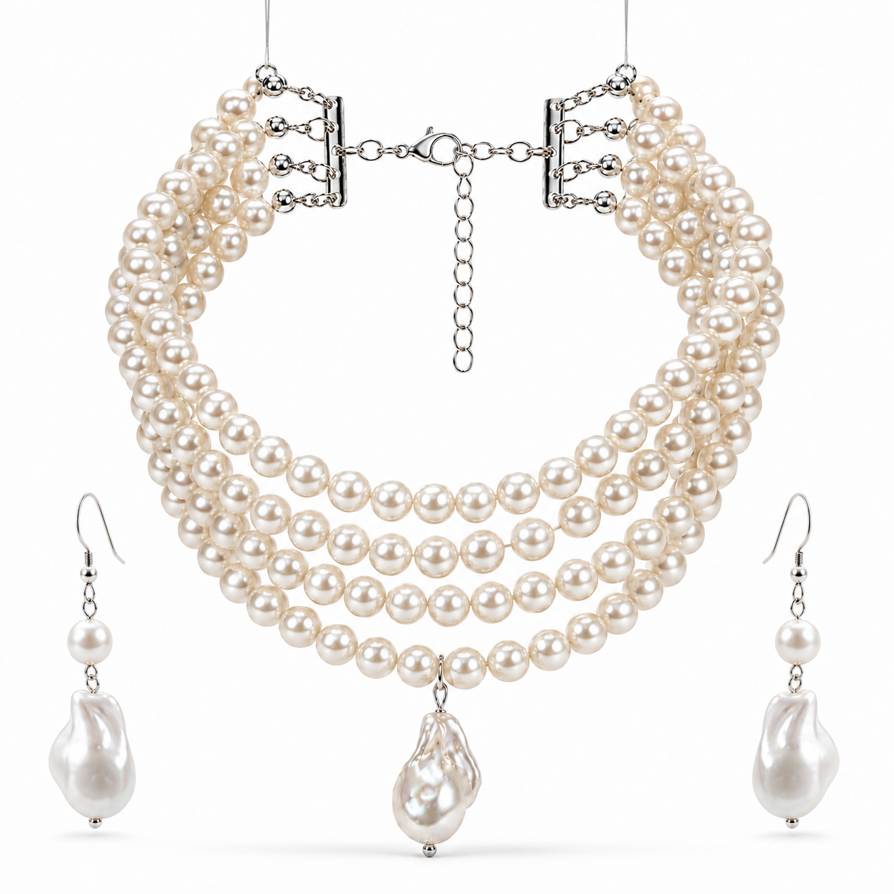 Isla Baroque Pearl Choker Set